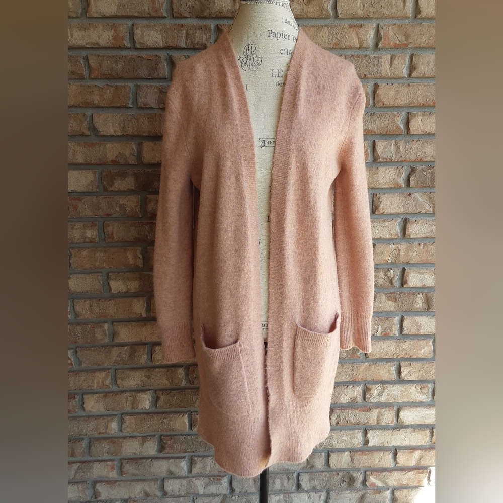 Madewell Open Front Merino Wool/Alpaca/Nylon Blend Long Sleeve Cardigan …